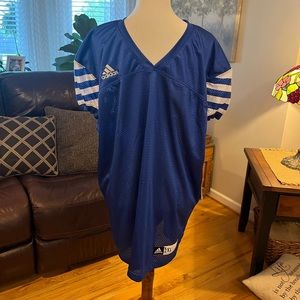 NWT Adidas Football Jersey - royal blue and white